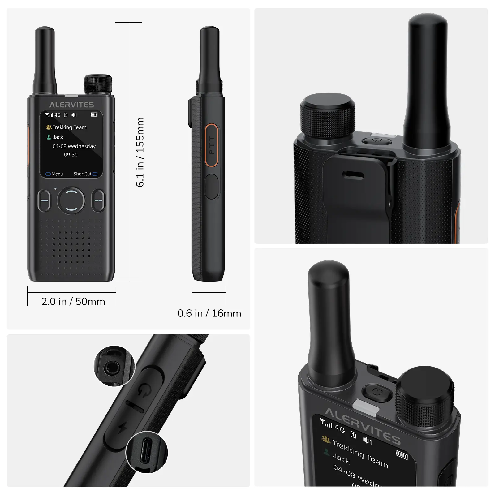 Alervites PoC-AT1 Lifetime Free PoC Radio [2 PCS] - Image 4