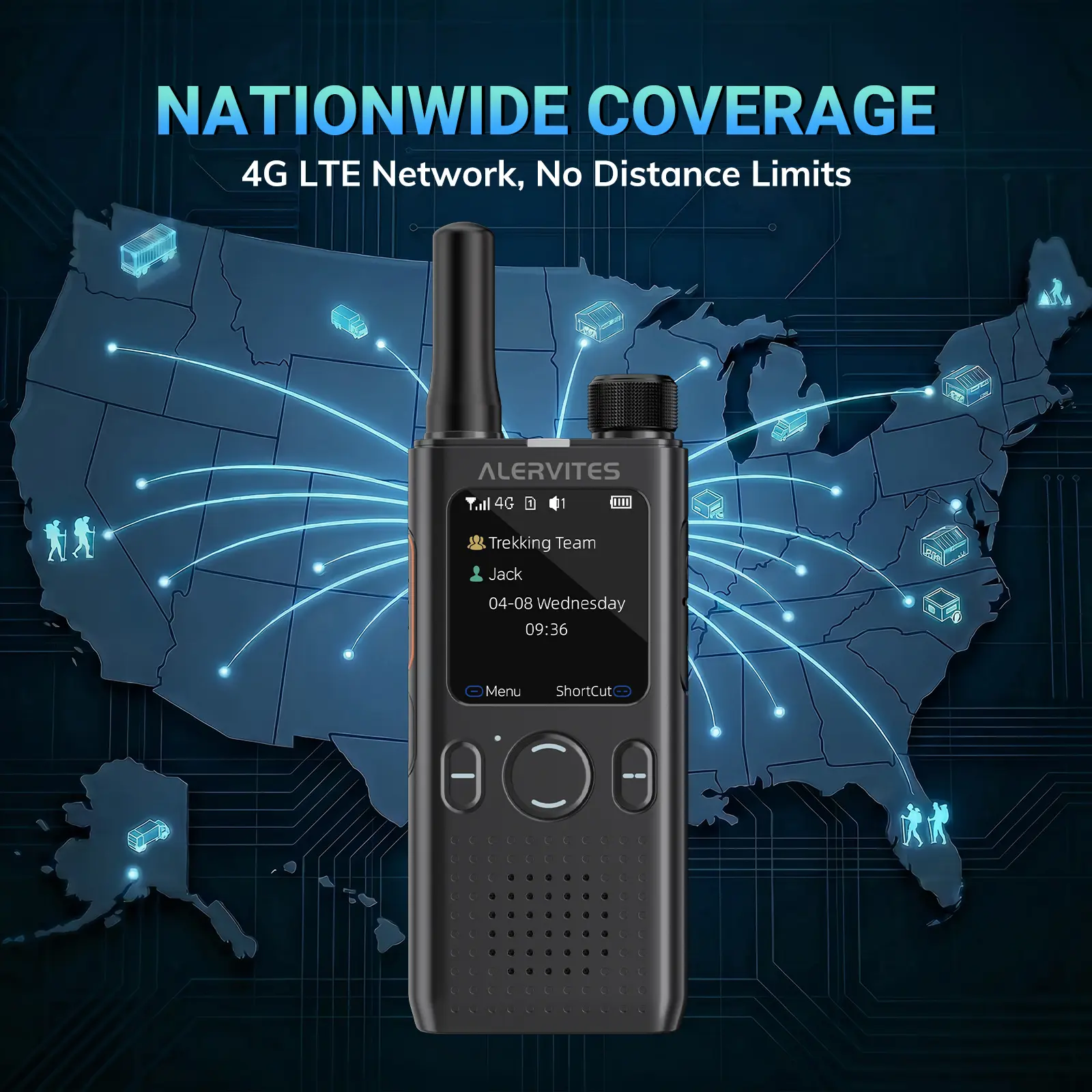 Alervites PoC-AT1 Lifetime Free PoC Radio [2 PCS] - Image 6