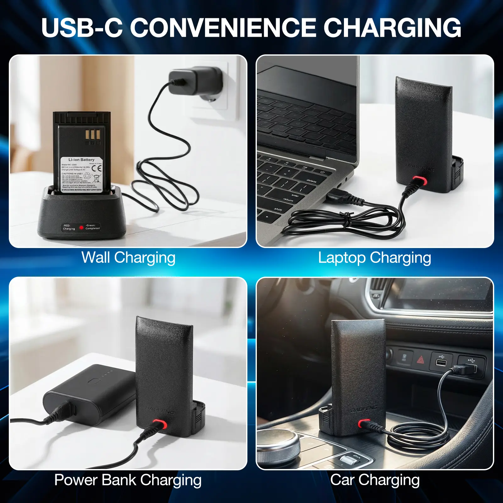 Battery 2500mAh for DM-32UV & UV-32 with USB-C Port - Image 7