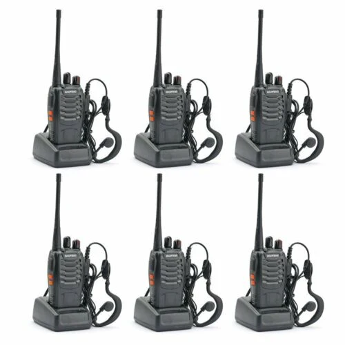 BF-888S [6 Pack] 5W UHF Radio