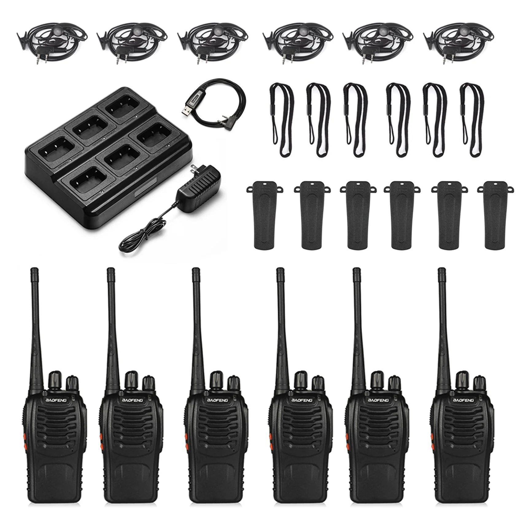 BF-888S [6 Packs + Six-way Charger + Programming Cable] - Image 6