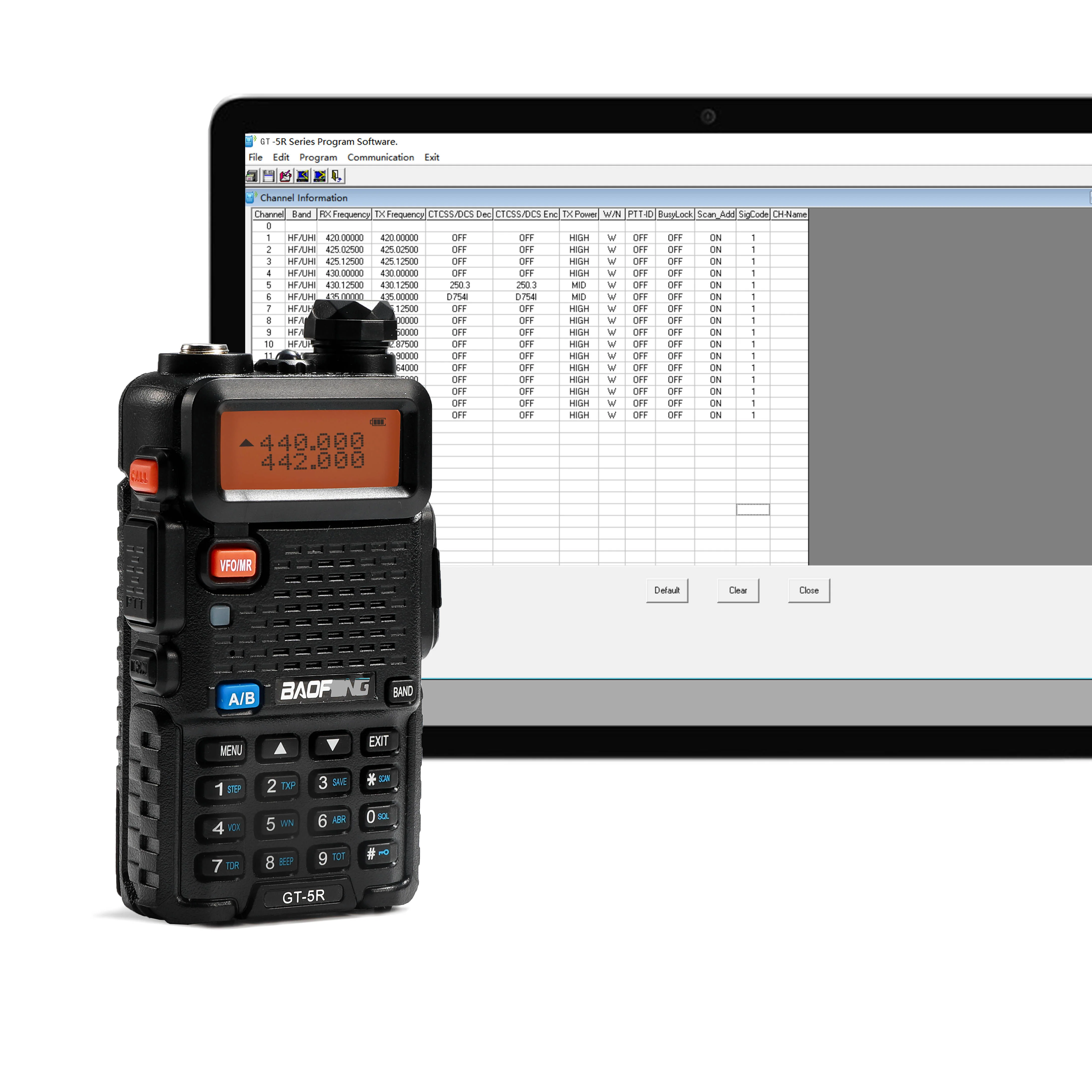 GT-5R 4W/1W Dual Band Radio - Image 4