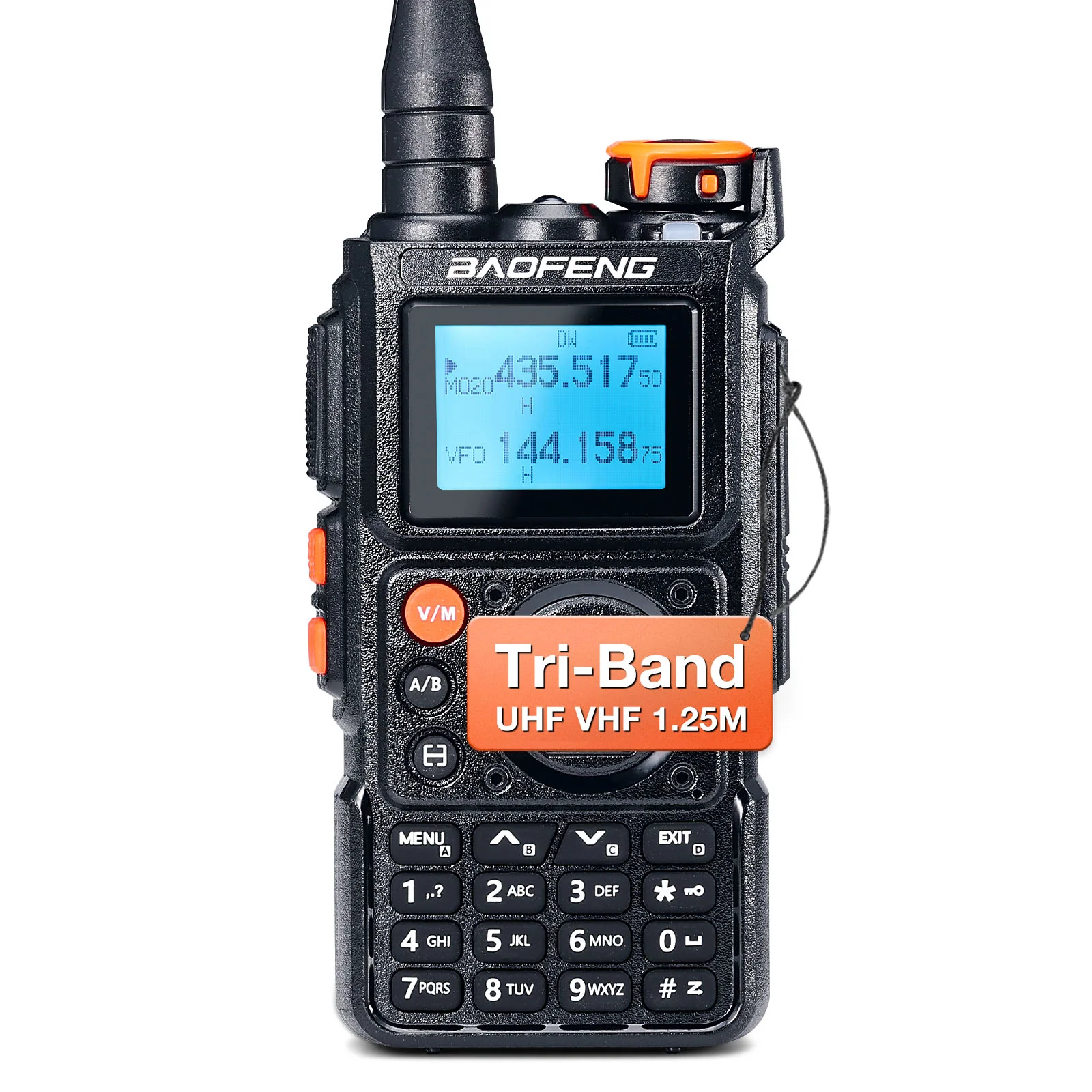 K6 5W Tri-band 1.25M Radio