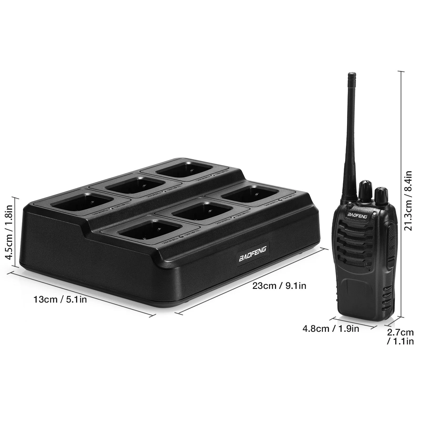 [OPEN BOX] BF-888S [6 Packs + Six-way Charger + Programming Cable] - Image 4