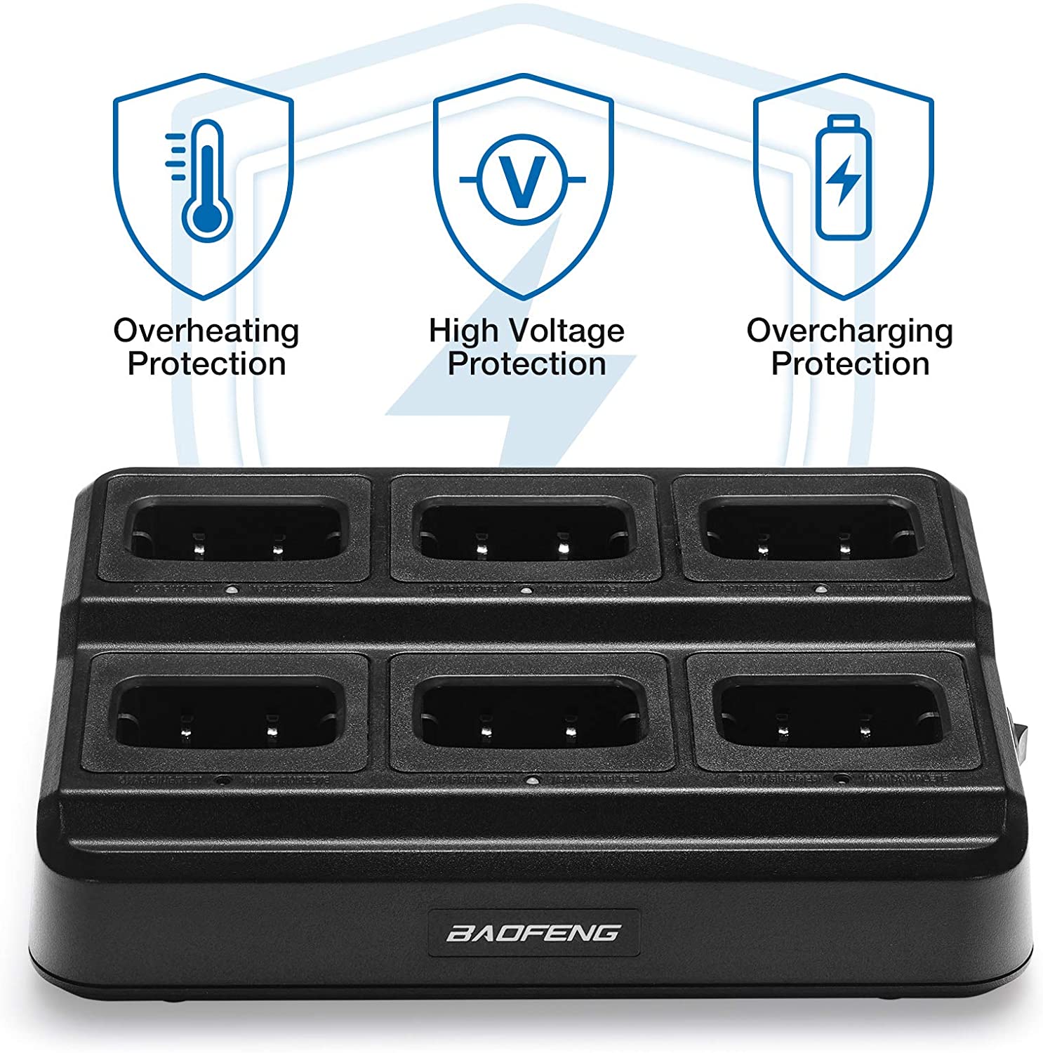BF-888S Six Way Charger Multi Unit Charger Base - Image 2