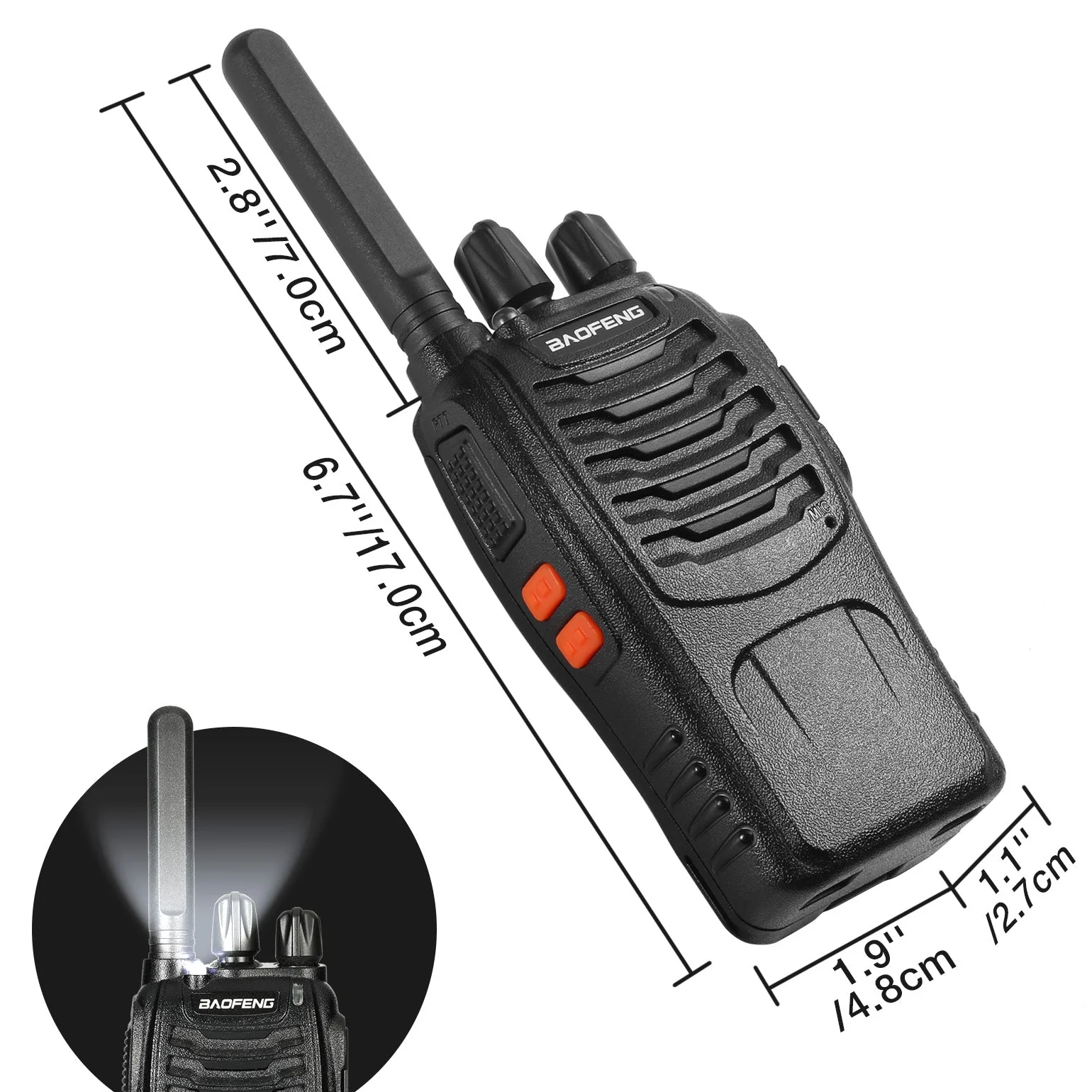 [OPEN BOX] BF-88ST FRS Radio 2W License-free - Image 4