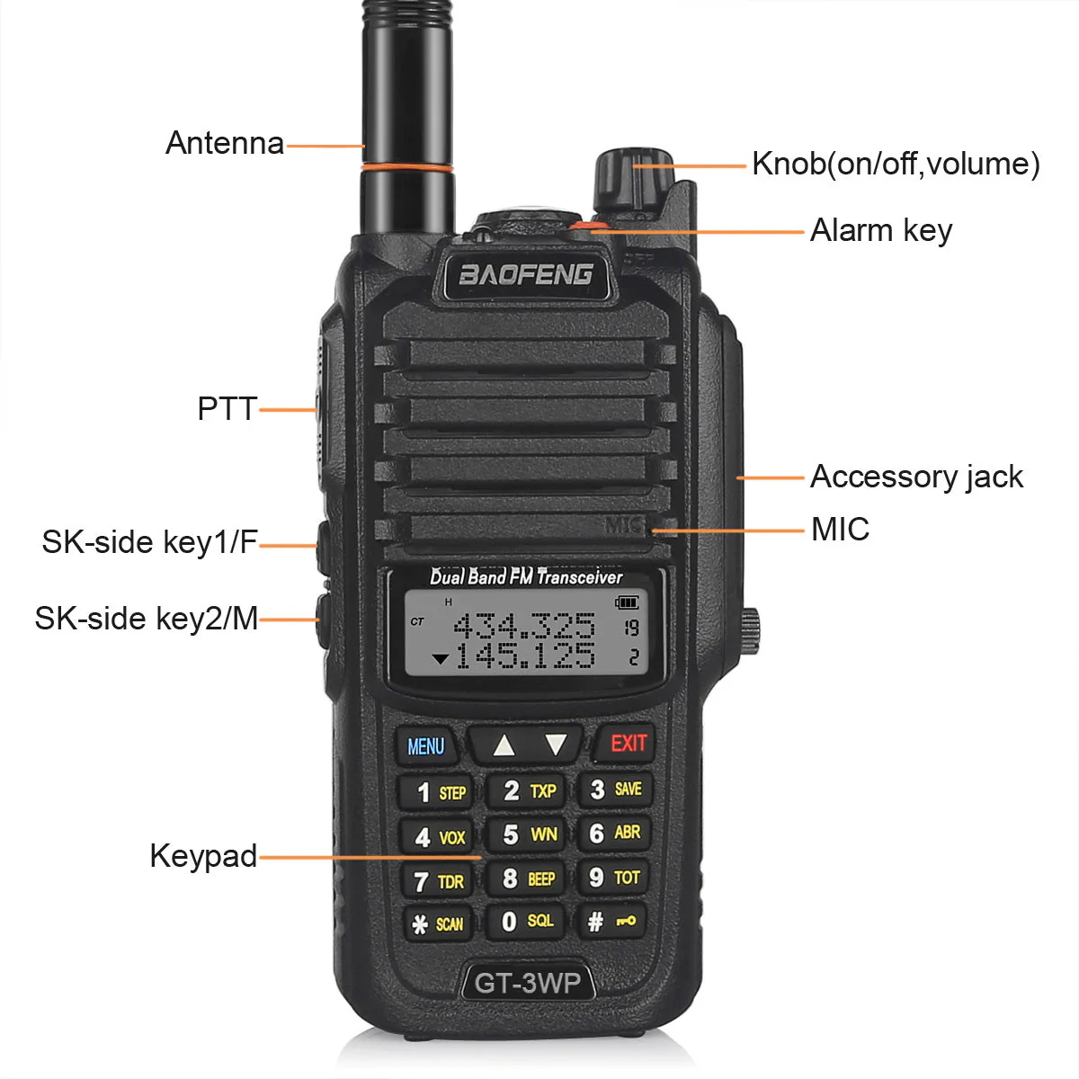 [OPEN BOX] GT-3WP 5W/3W/1W Dual Band Radio - Image 2