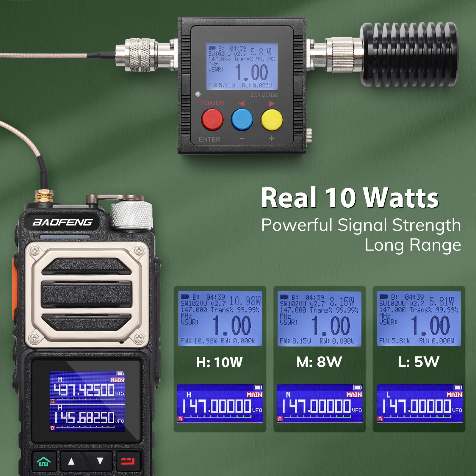 [OPEN BOX] UV-25 10W Tri-Power Radio - Image 4