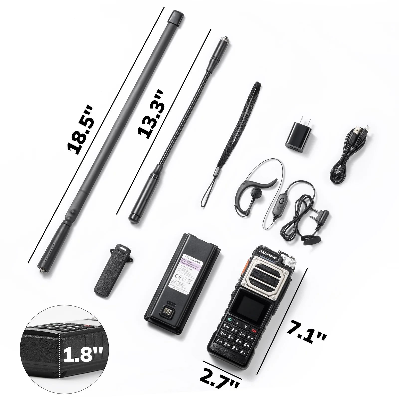 [OPEN BOX] UV-25 10W Tri-Power Radio - Image 9