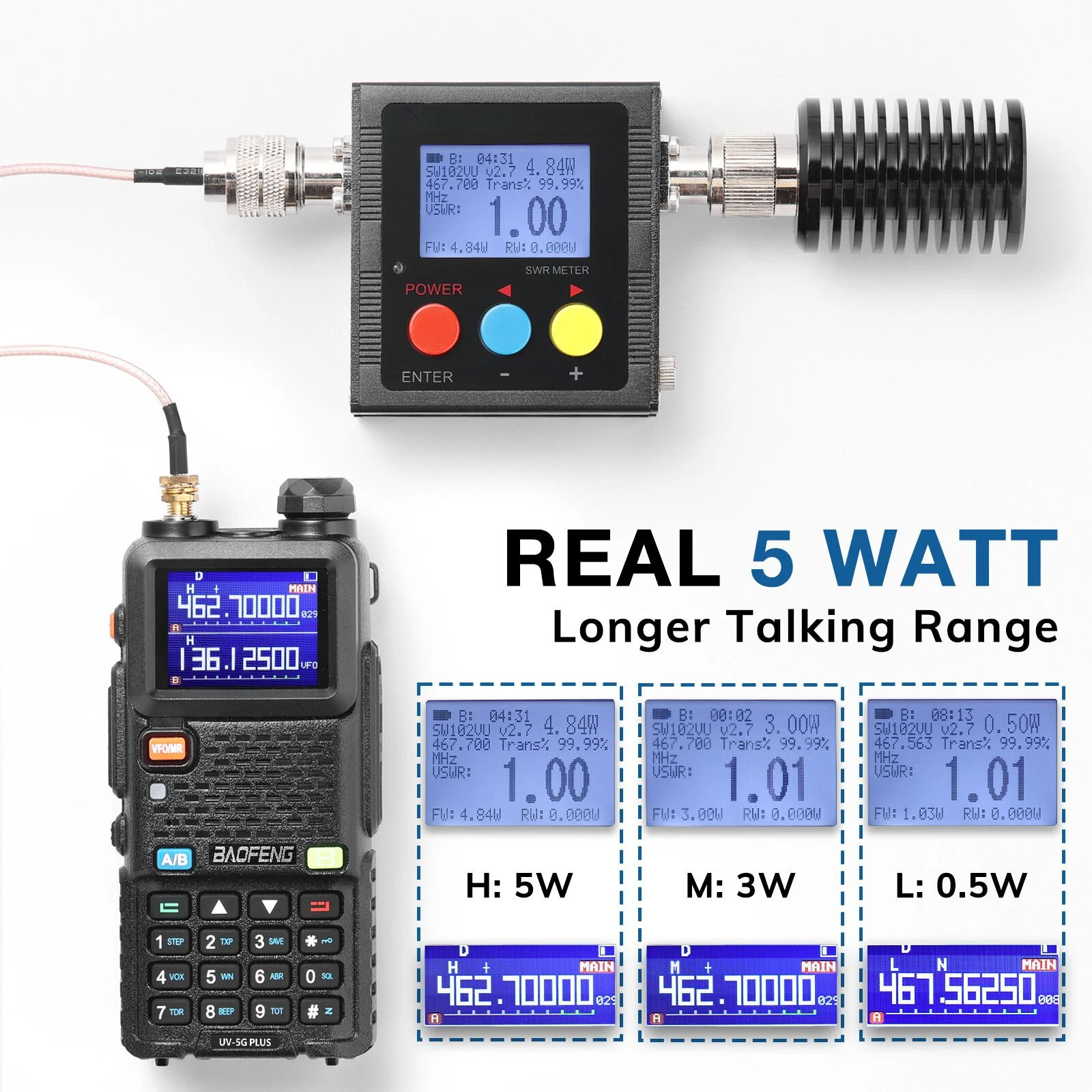 UV-5G Plus 5W GMRS Radio [1 Pair] - Image 3
