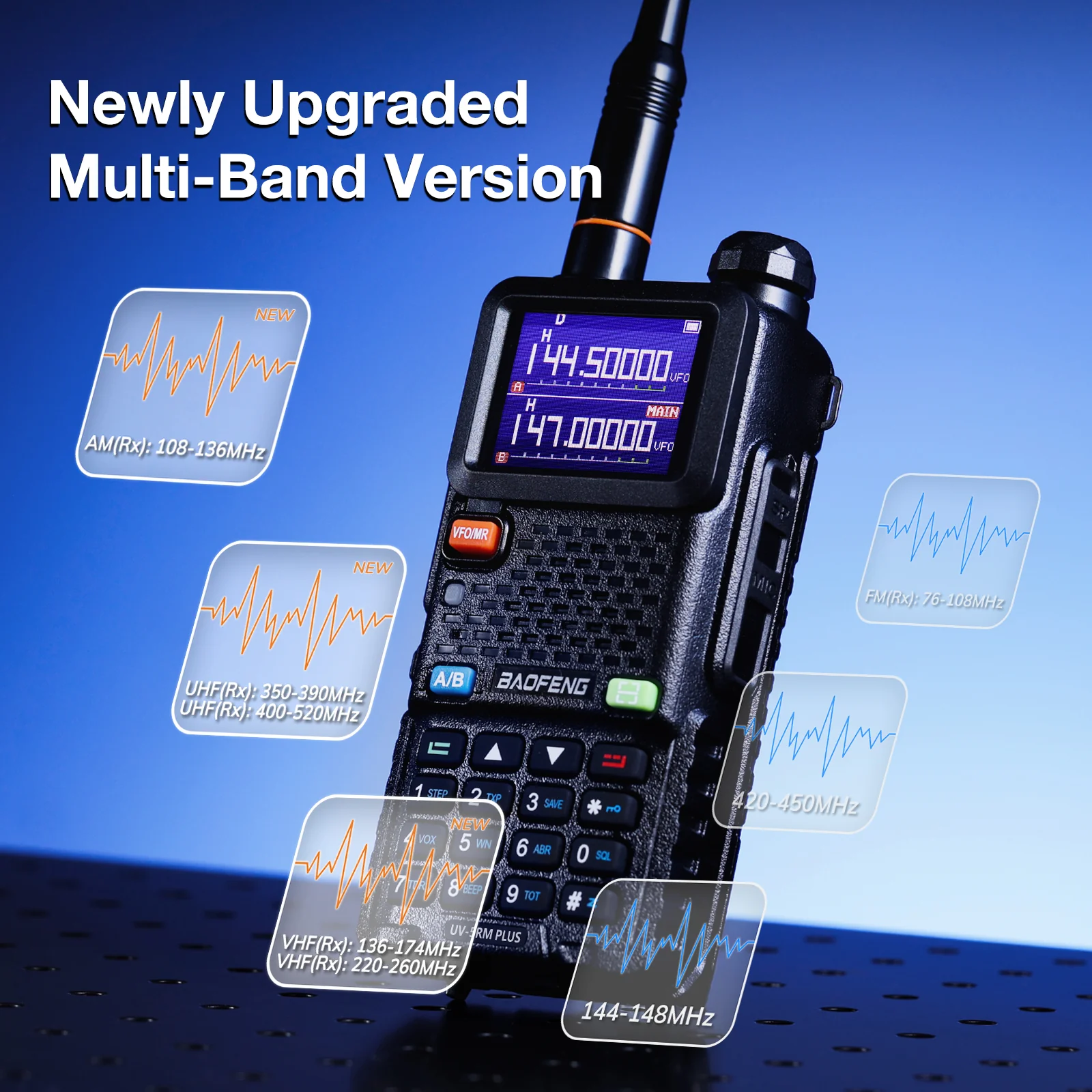 UV-5RM Plus 10W Multi-Band Radio - Image 2