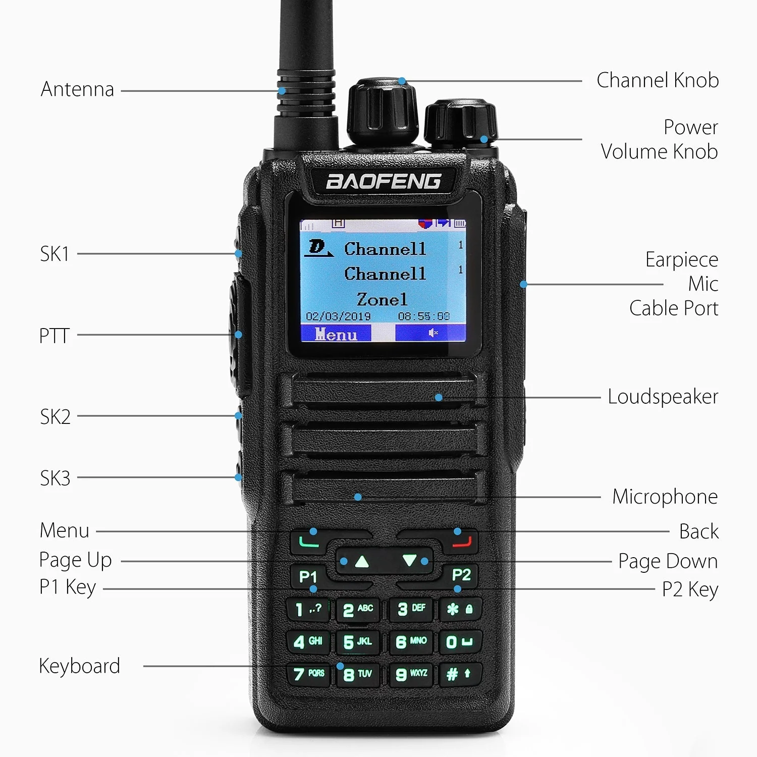 [OPEN BOX]DM-1701 5W Dual Band DMR - Image 3