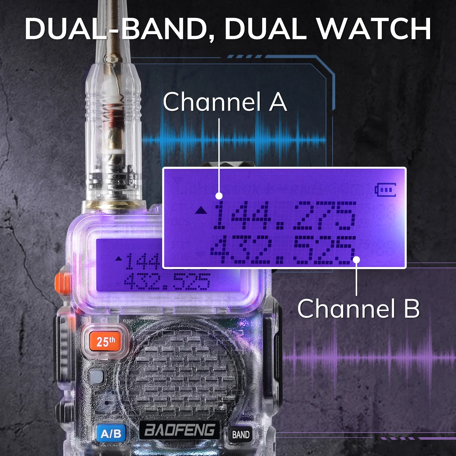 UV-5R Dual Band Ham Radio 25th Anniversary Edition - Image 13