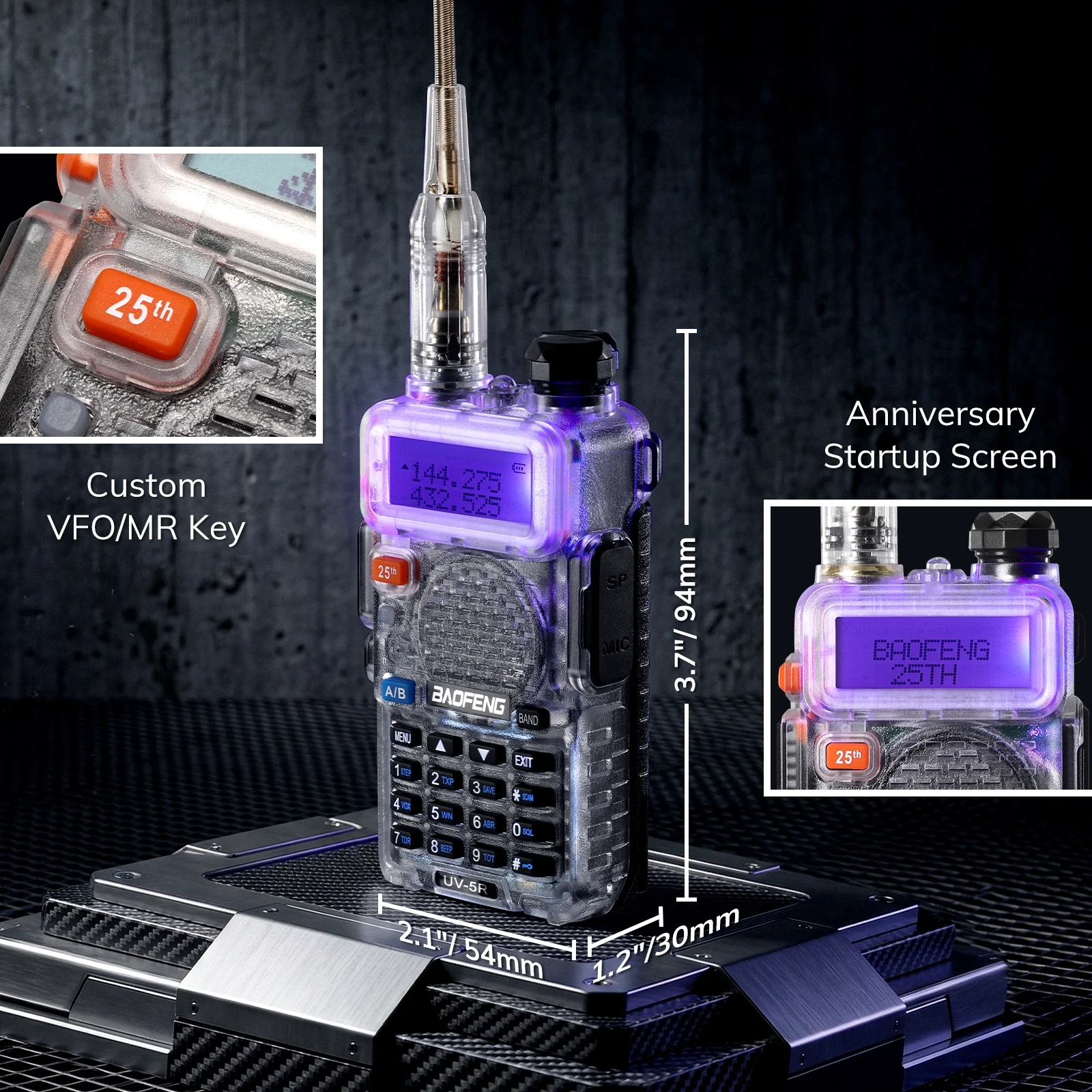 UV-5R Dual Band Ham Radio 25th Anniversary Edition - Image 8