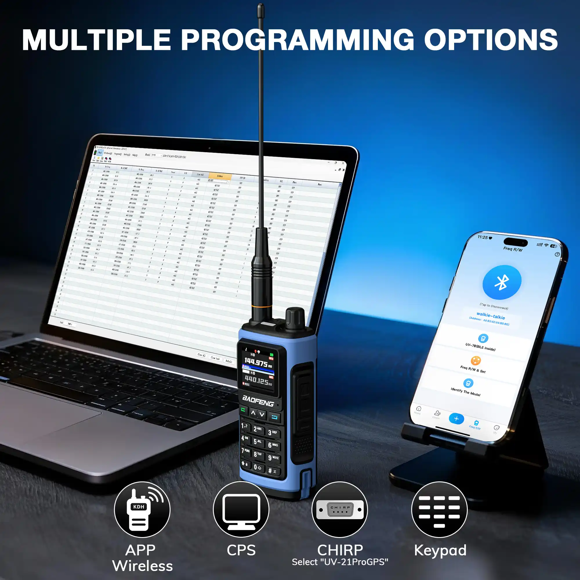 UV-7B 5W Tri-Band Radio - Image 2
