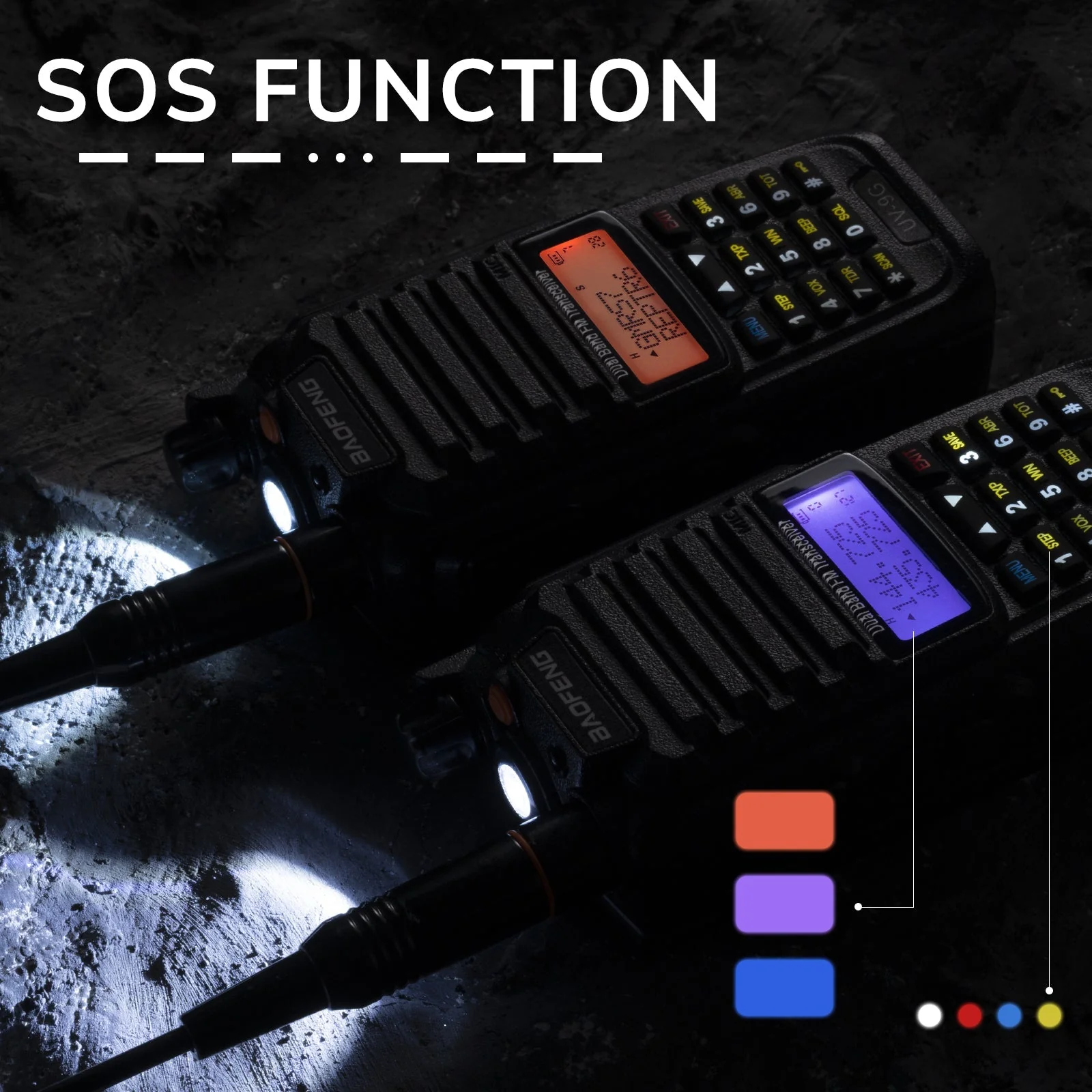 UV-9G[2 PACKS] GMRS IP67 Waterproof Radio - Image 5