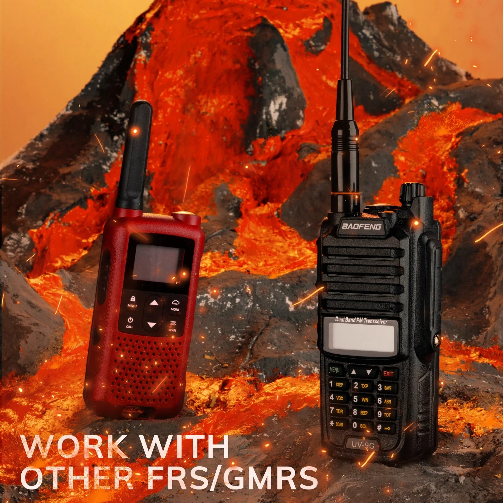UV-9G[2 PACKS] GMRS IP67 Waterproof Radio - Image 6